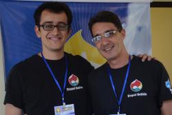 Drupal Camp Bolivia - With my dear friend Joaquín Bravo